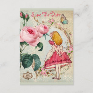 Invitación Alicia linda en la boda del país de las maravillas