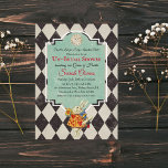 Invitación Alicia vintage en ducha de novia en el país de las<br><div class="desc">Arroja la más loca de las descabelladas fiestas sin novia con esta curiosamente genial invitación de Alice In Wonderland. Incluso la Reina de los Corazones perdería la cabeza por encima de esto.</div>