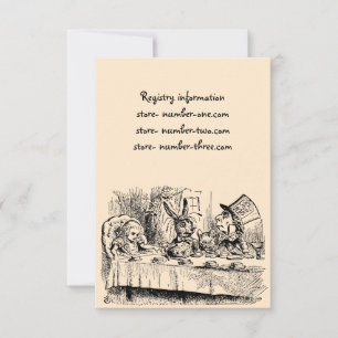 Invitación Alicia vintage en el país de las maravillas, escen