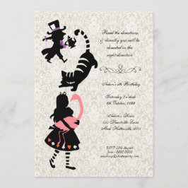 Invitación Alicia vintage en el país de las maravillas Fiesta