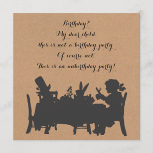 Invitación Alicia vintage en el país de las maravillas Fiesta