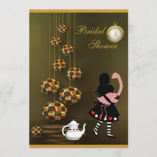 Invitación Alicia y flamenco Ducha de novia