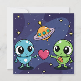 Invitación Alien Love Buddies
