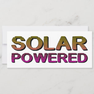 Invitación alimentado por energía solar