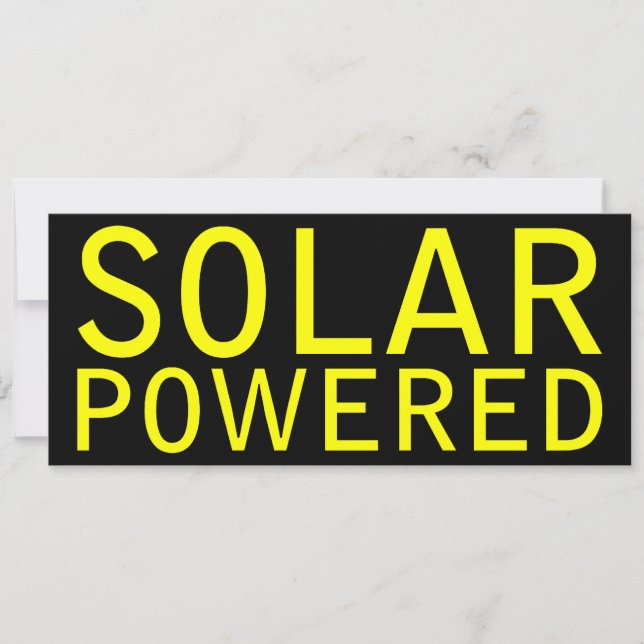Invitación alimentado por energía solar (Anverso)