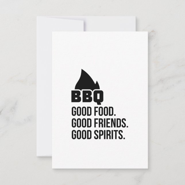 Invitación ALIMENTOS DE barbacoa (Anverso)