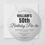 Invitación All Age Golf Birday Party Golf Ball<br><div class="desc">Esta divertida invitación de cumpleaños en forma de bola de golf es perfecta para cualquier celebración de cumpleaños de golfista de edad. Diseñado por Thisisnotme©</div>