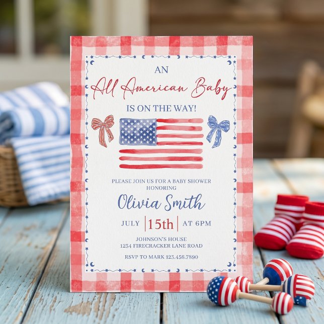 Invitación All American Baby Shower Invitation (Subido por el creador)