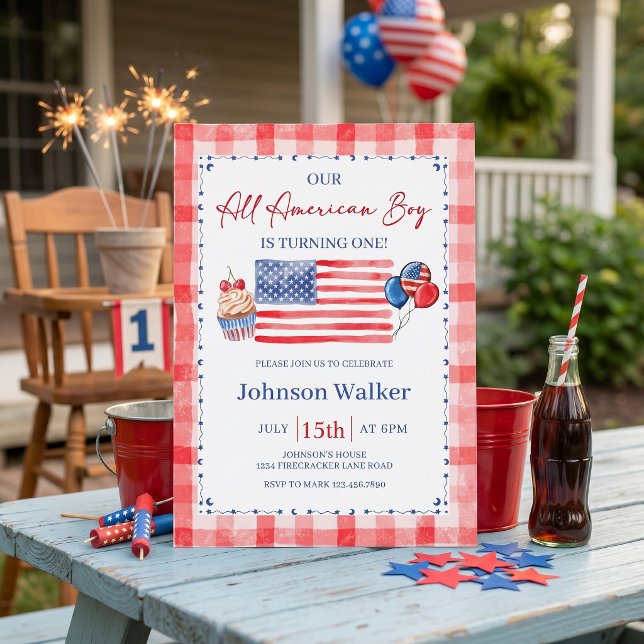 Invitación All American Birthday Invitation (Subido por el creador)