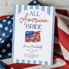 Invitación All American Bride Bachelorette Invitation