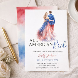 Invitación All American Bride Bridal Shower Invitation