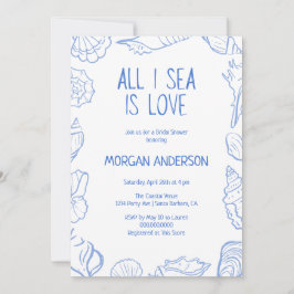 Invitación All I Sea is Love Bridal Shower