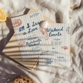 Invitación All I Sea is Love Coastal Bachelorette