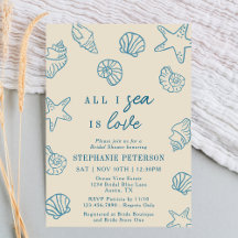 All I Sea Is Love Whimsical Beach Bridal Shower
