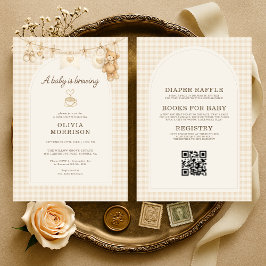 Invitación All in One Baby is Brewing Coffee Baby Shower