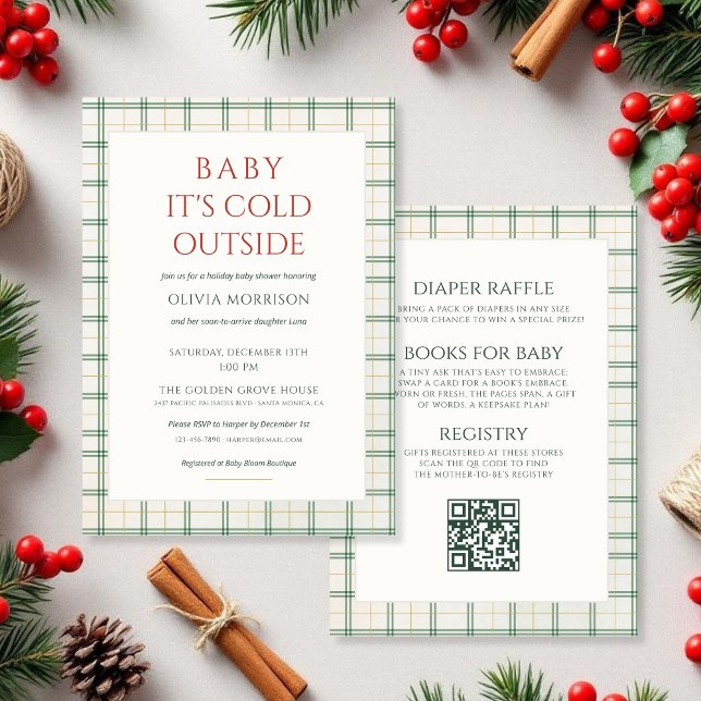 Invitación All in One Baby It's Cold Outside Baby Shower (Subido por el creador)