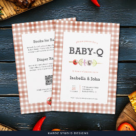 Invitación All in One Baby Q Barbecue Baby Shower Invitation