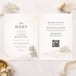Invitación All in One Dragon Storybook Baby Shower