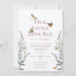 Invitación All in One Little Love Bug Baby Shower Invitation