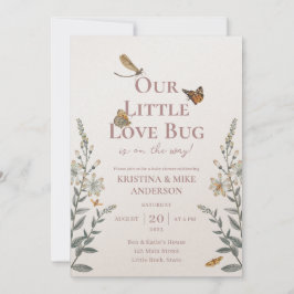 Invitación All in One Little Love Bug Baby Shower Invitation