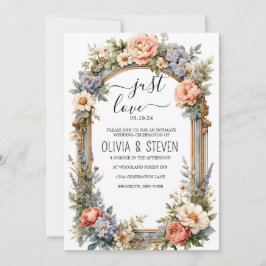 Invitación All-In-One Simple Classic White Wedding