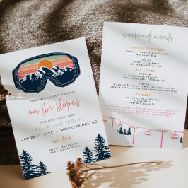 Invitación ALLIE Bright Colorful Mountain Skhelorette