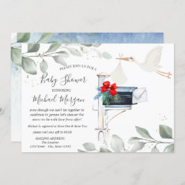 Invitación Almacenar Baby Shower por correo