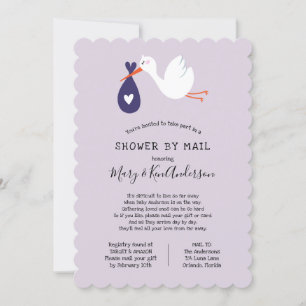Invitación Almacenar Baby Shower por correo