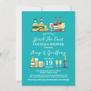 Invitación Almacenar La Ducha Pareja De Fiesta De Coche De Ba