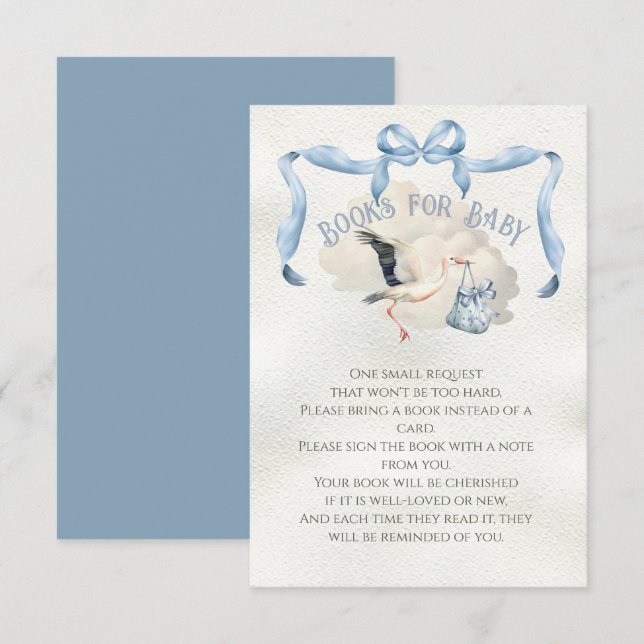 Invitación Almacenar los libros de cinta de Baby Shower para  (Anverso / Reverso)