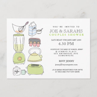 Invitación Almacene los pares de la cocina que el fiesta de