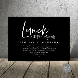 Invitación Almuerzo con los recién casados, con suerte nunca 