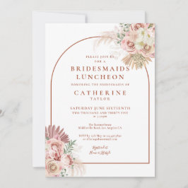 Invitación Almuerzo de Damas de Honor con Arco de Terracota y