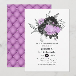 Invitación Almuerzo de Damas de Honor de Boda Gótica