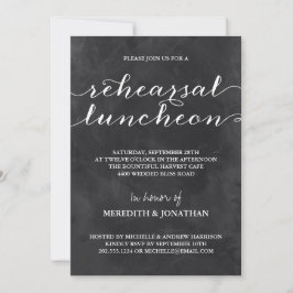 Invitación Almuerzo de ensayo en pizarra