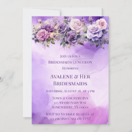 Invitación Almuerzo de las damas de honor del jardín de alcoh