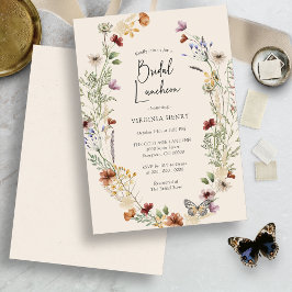 Invitación Almuerzo Nupcial Floral Boho