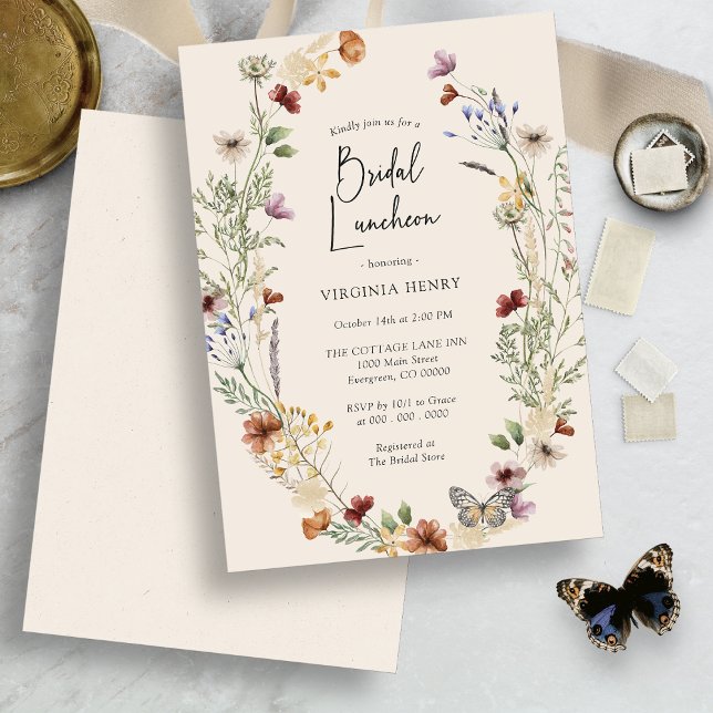 Invitación Almuerzo Nupcial Floral Boho (Subido por el creador)