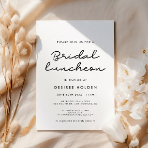 Invitación Almuerzo nupcial simple