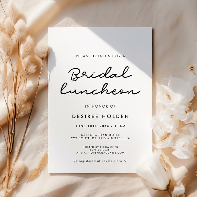 Invitación Almuerzo nupcial simple (Subido por el creador)