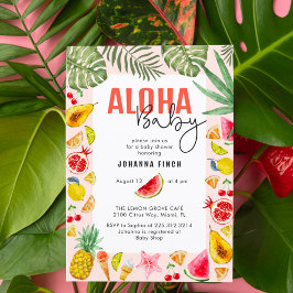 Invitación Aloha Baby Fresco Summer Fruit Baby Shower
