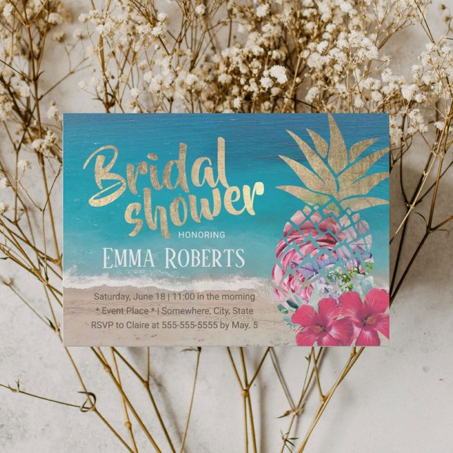 Invitación Aloha Beach Bridal Shower (Subido por el creador)