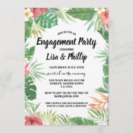 Invitación Aloha Fiesta invitado a la participación tropical