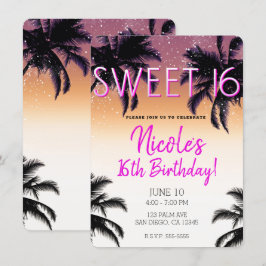 Invitación Aloha Hawaii Islas Hawaianas Verano Dulces 16