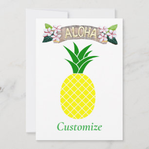 Invitación Aloha Pineapple Thunder_Cove