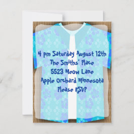 Invitación Aloha Shirt Luau Tiki Fiesta