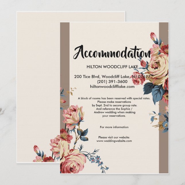 Invitación Alojamiento amado Gabinete (Anverso / Reverso)