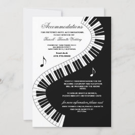 Invitación Alojamiento Boda de Cayos de Piano en Música Creat
