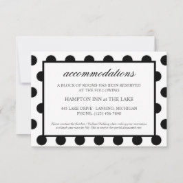 Invitación Alojamiento Boda| Gabinete clásico negro