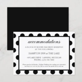 Invitación Alojamiento Boda| Gabinete clásico negro